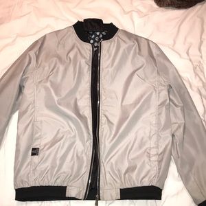 Men’s Silver Bomber Jacket